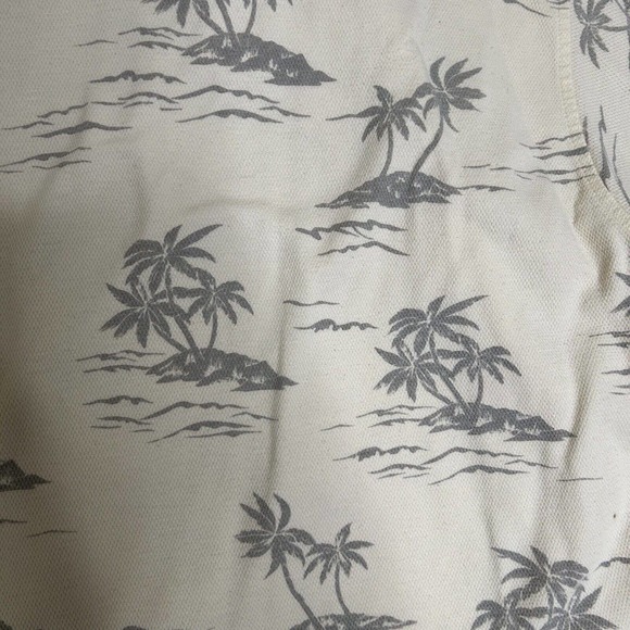 Catalina Island Wear Shirt Mens Medium Cream Palm Tree Polo‎ Beach Cruise - Picture 11 of 12